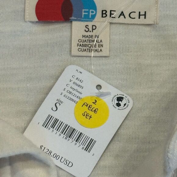 Free People Beach High Rise Jacket Blazer Ivory Sz Small NWT - Picture 6 of 8